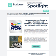 Manufacturer Spotlight:  Dulux Trade - New report examines the opportunities and obstacles architects face in adopting biophilic design